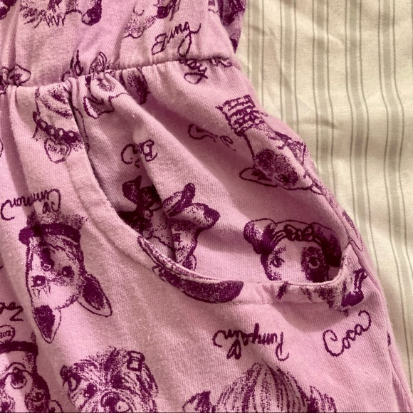 Lands End Purple dog print dress - Picture 4 of 9